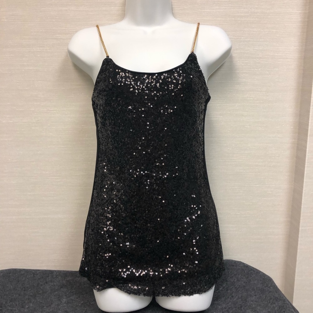 2/$10 Black sequin tank top